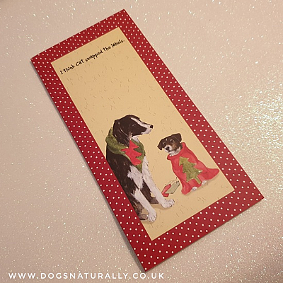 Label Fun Dog Lover Christmas Card